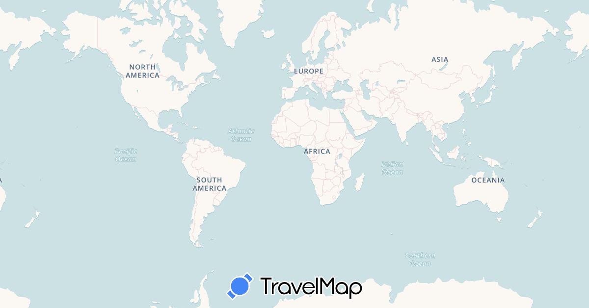 TravelMap itinerary: trailrunning in Germany (Europe)